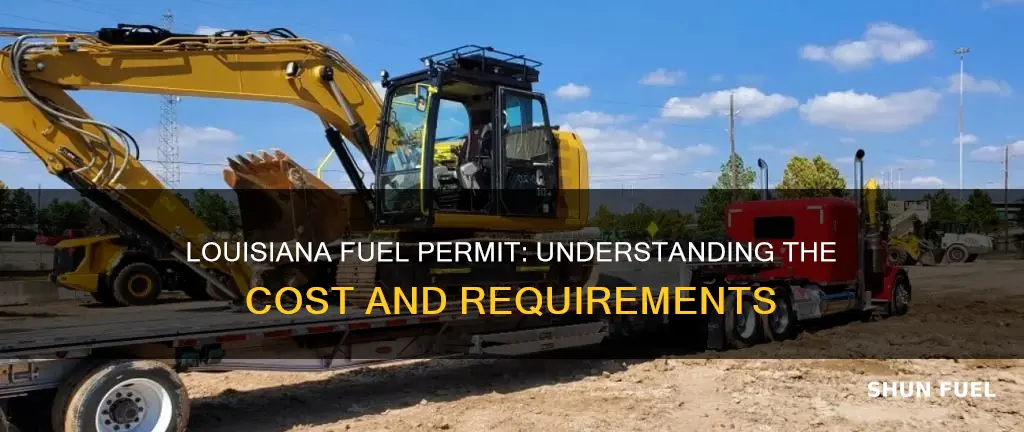 how much is a louisana fuel permit