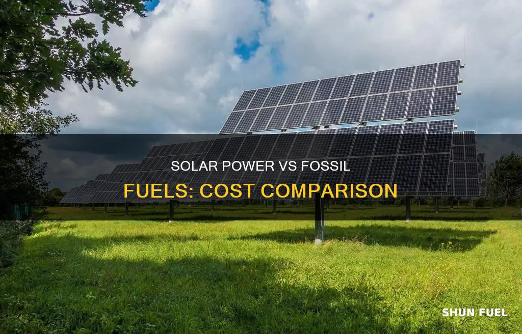 how much is a solar panel vs fossil fuels