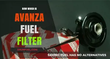 Avanza Fuel Filter: Cost and Replacement Guide