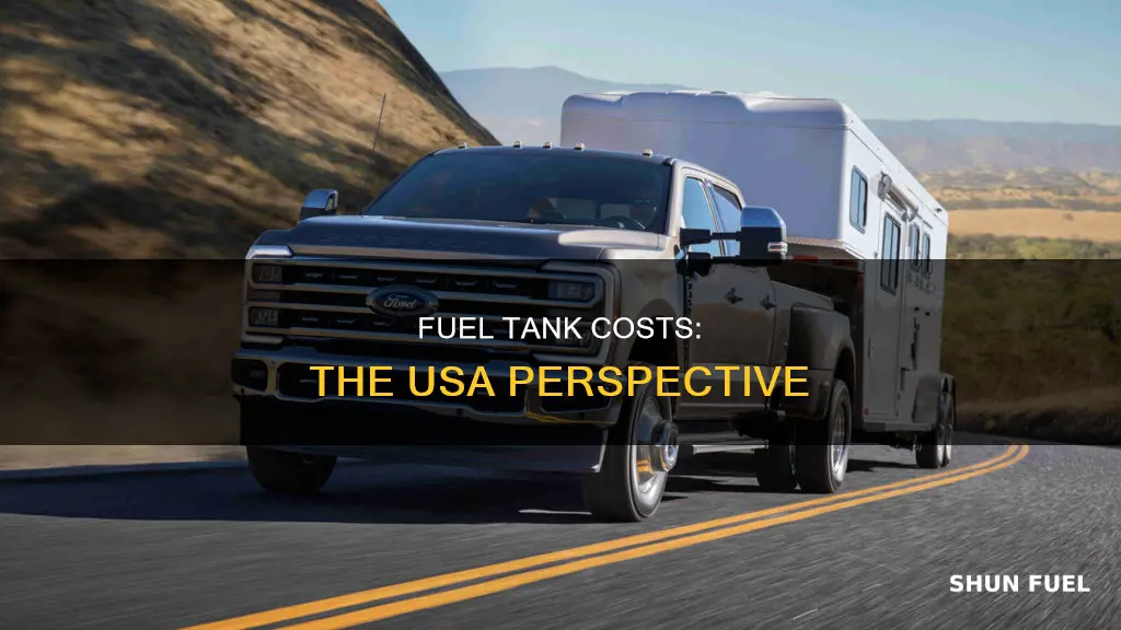 how much is car fuel tank in usa