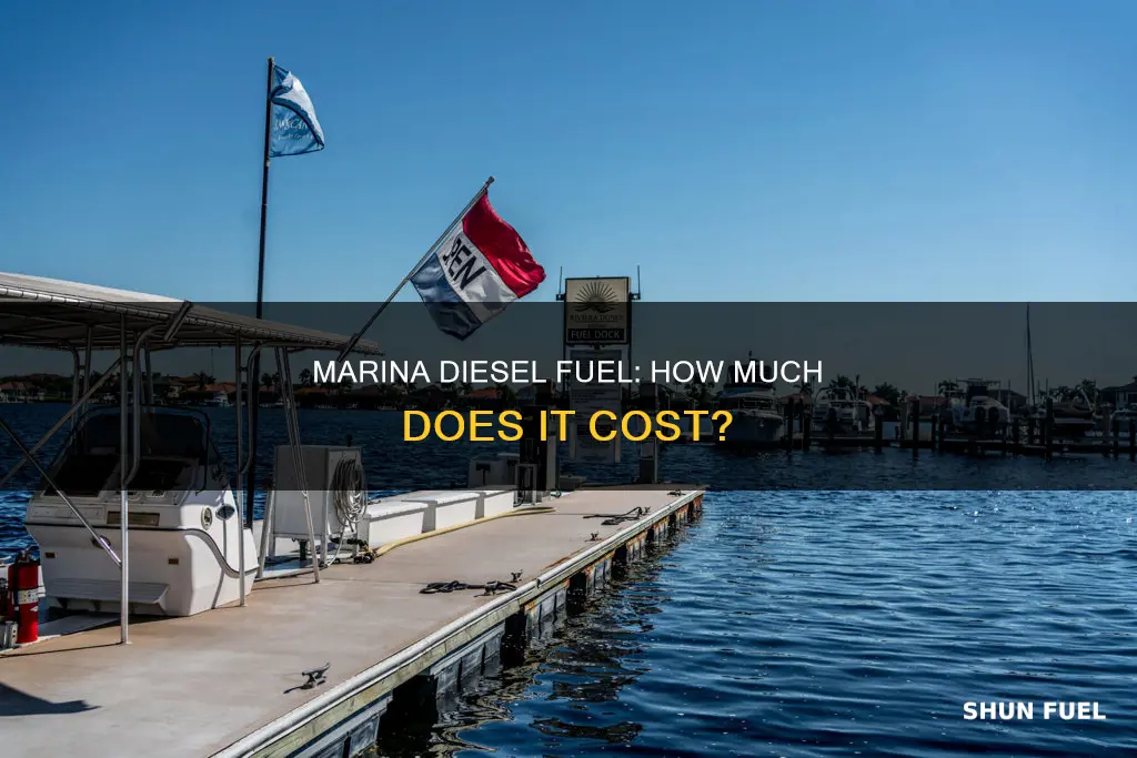 how much is diesel fuel at a marina