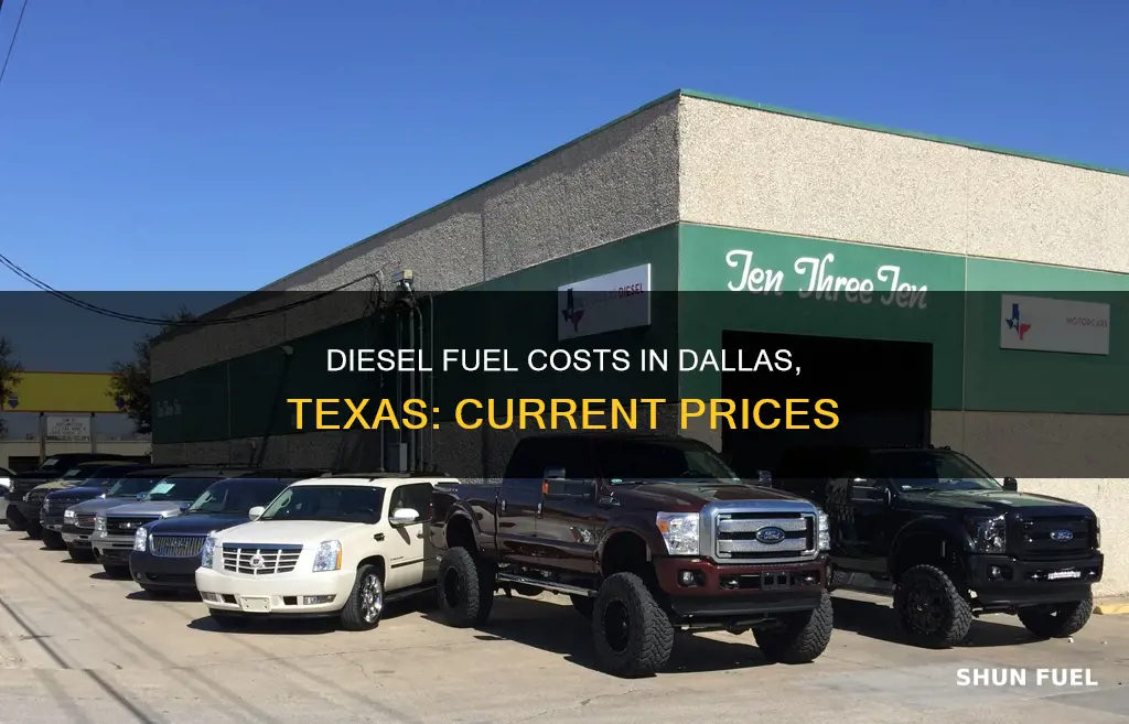 how much is diesel fuel in dallas texas