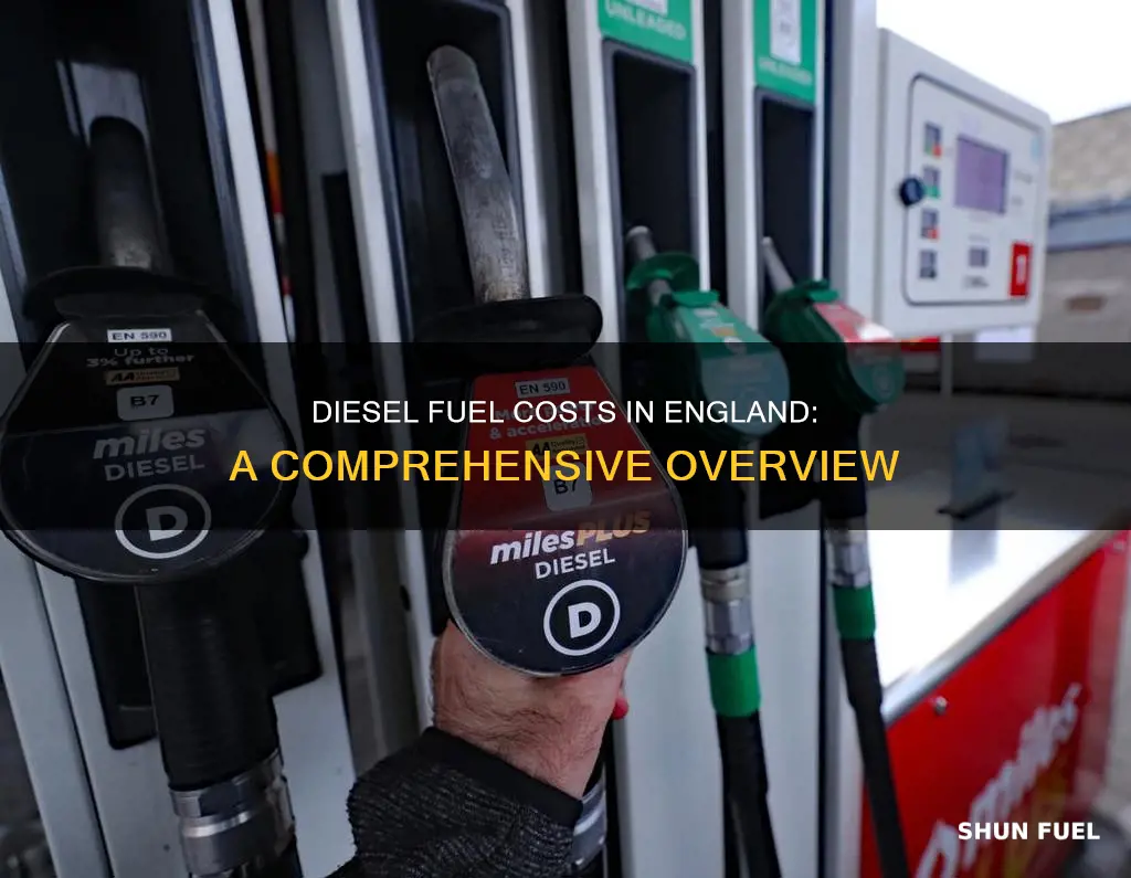 how much is diesel fuel in england
