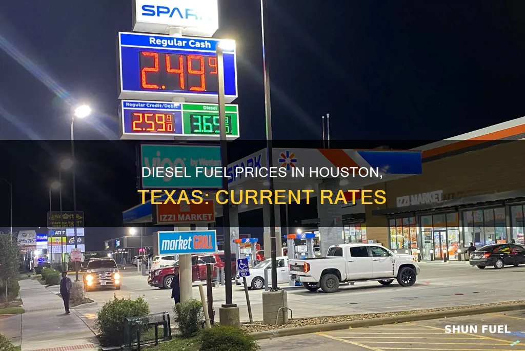 how much is diesel fuel in houston texas