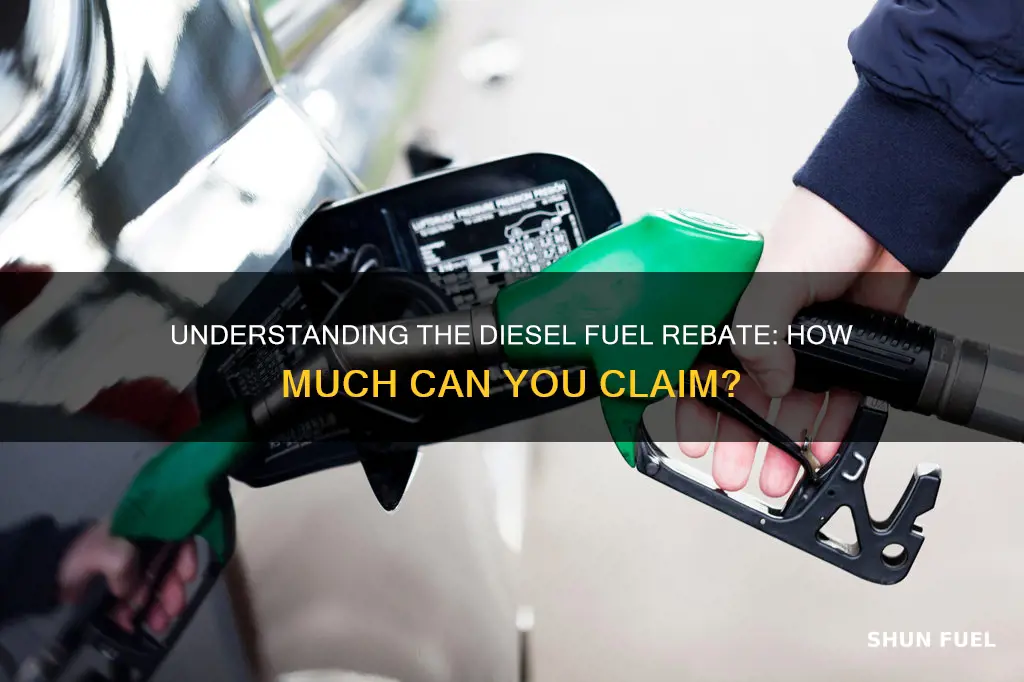 how much is diesel fuel rebate
