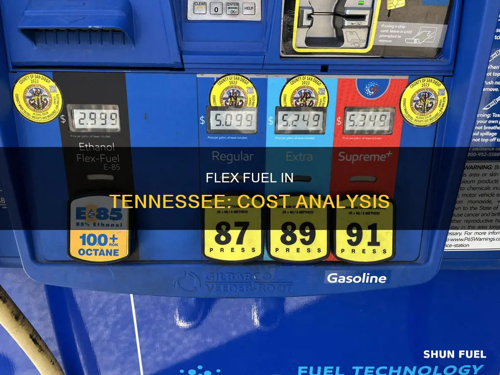 how much is flex fuel in tennessee