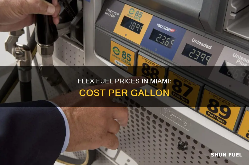 how much is flex fuel per gallon in miami