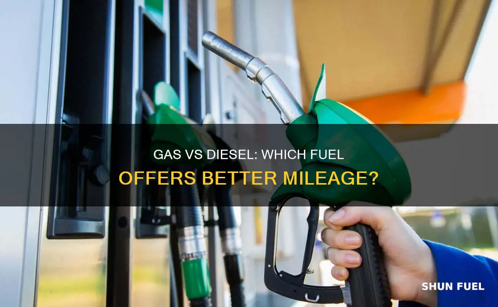 how much is fuel economy in gas vs diesel