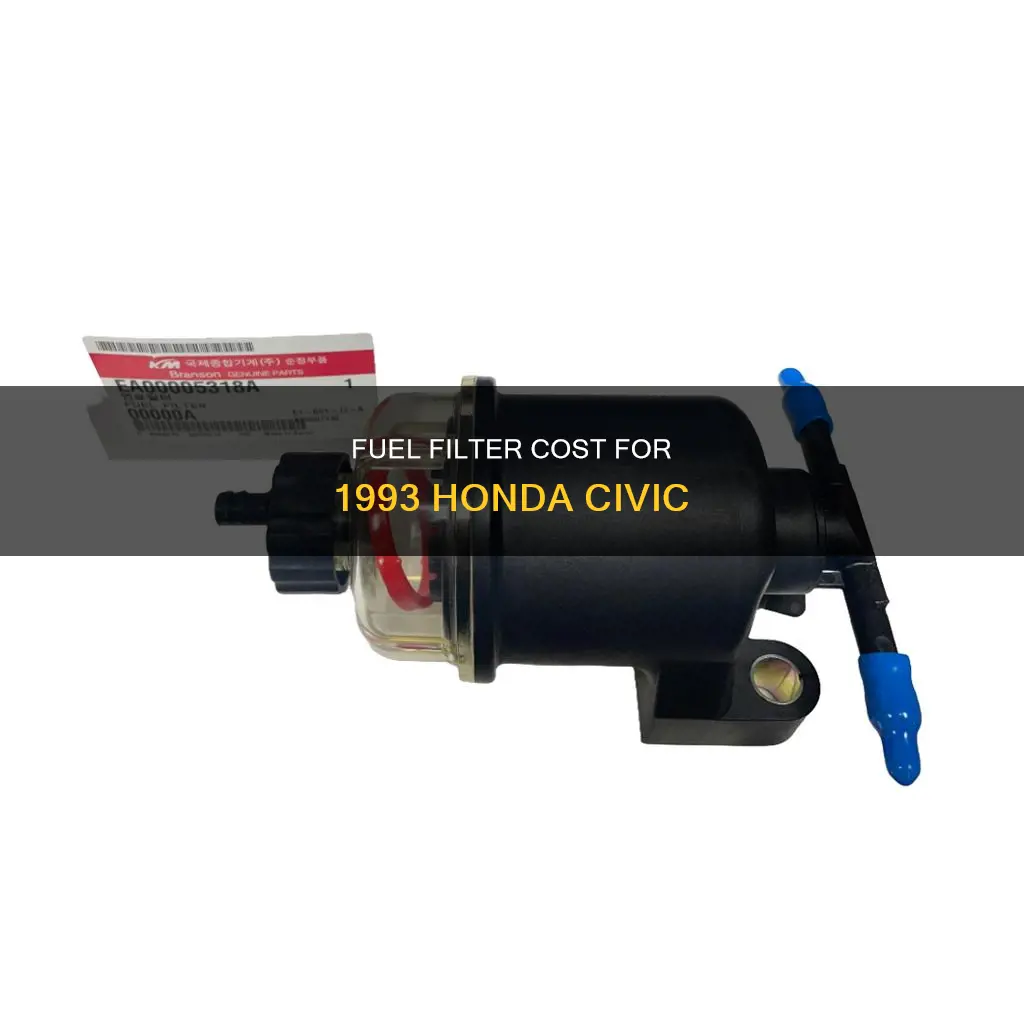 how much is fuel filter for 1993 honda civic