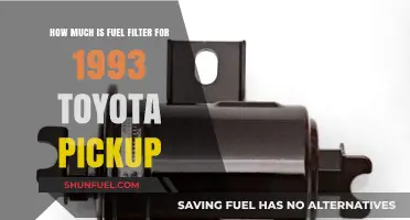 Toyota Pickup Fuel Filter Cost: How Much?