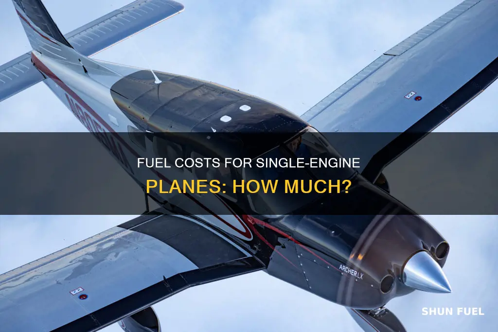 how much is fuel for a single engine plane