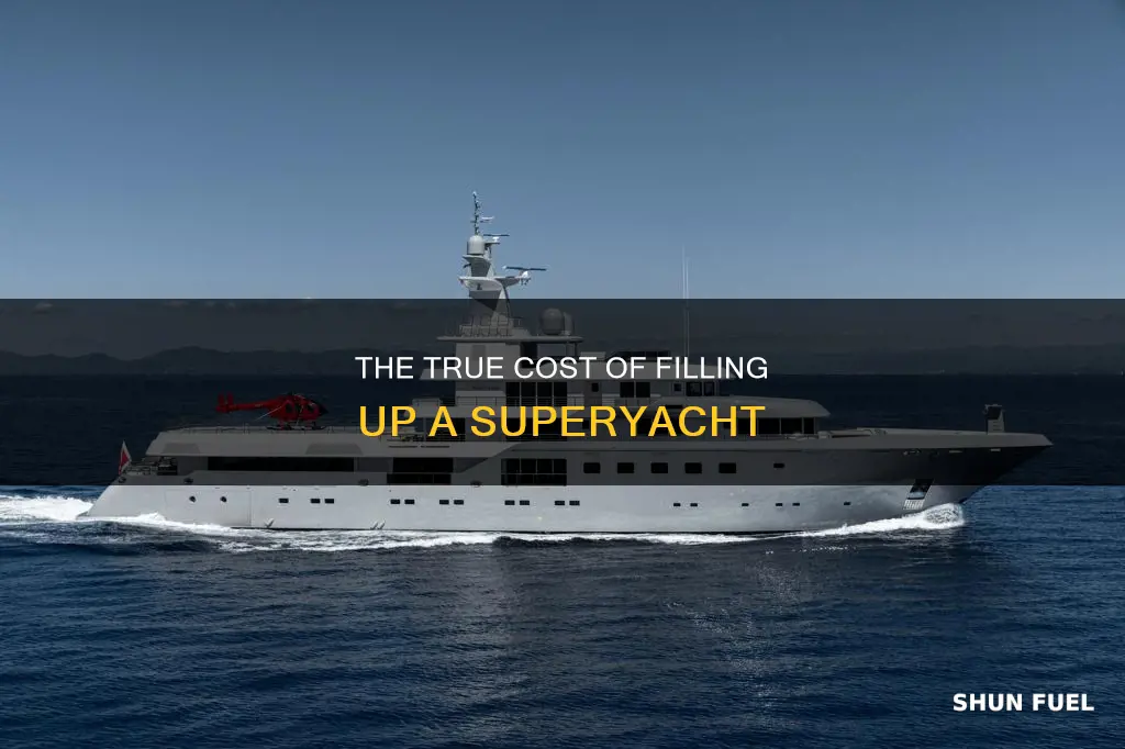how much is fuel for a super yacht