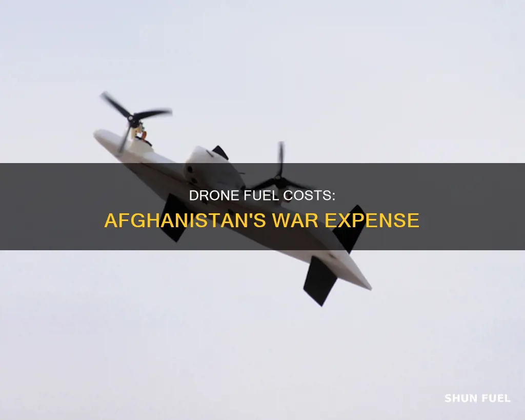 how much is fuel for one drone in afghanistan