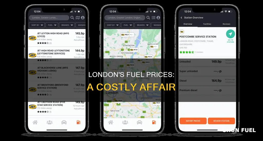 how much is fuel in london