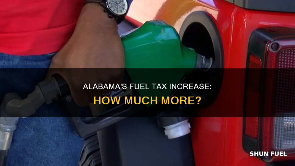 how much is fuel tax going up in alabama