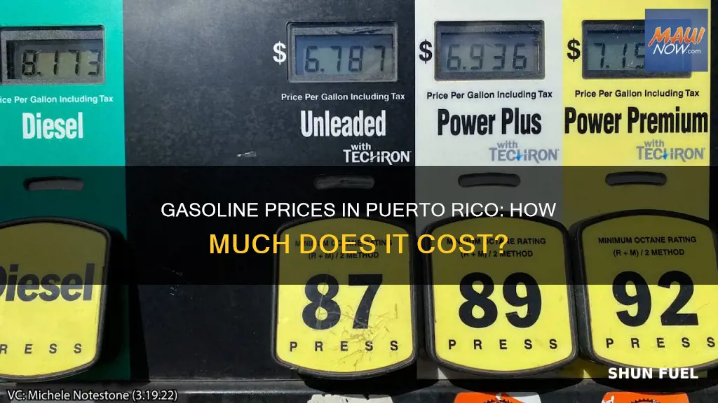 how much is gasoline in puerto rico