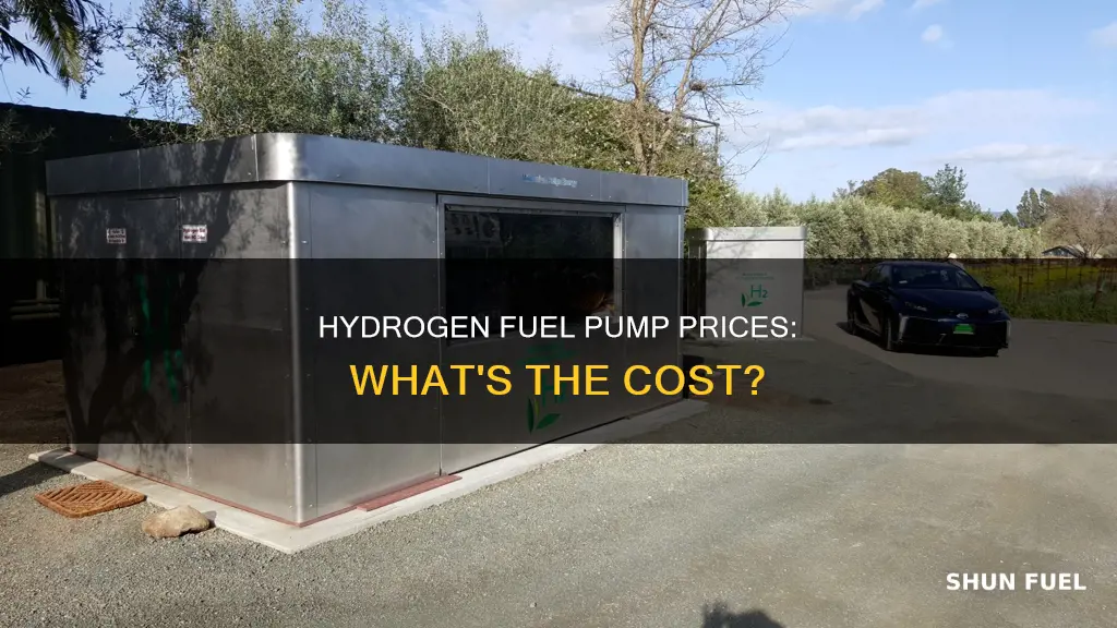 how much is hydrogen fuel at the pump