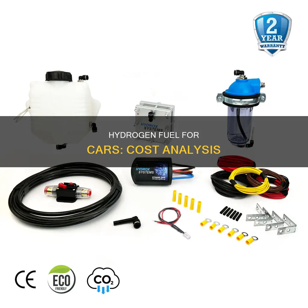 how much is hydrogen fuel for a car
