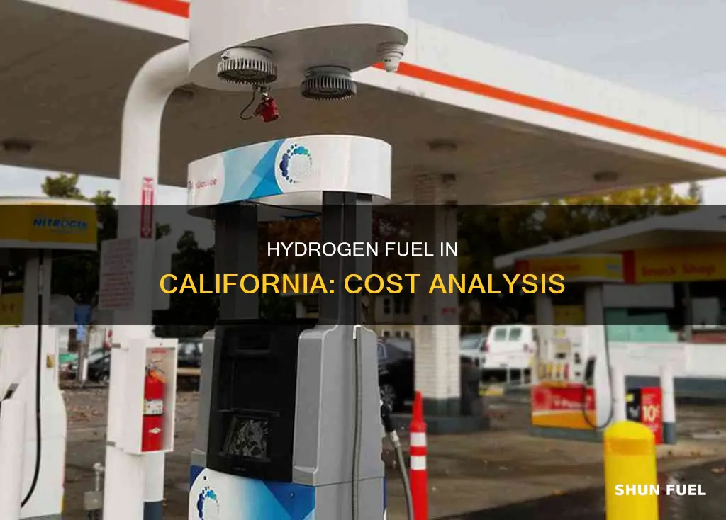 how much is hydrogen fuel in california