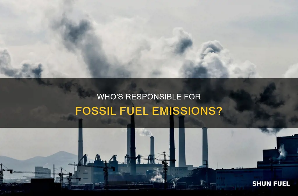 how much is industrsrty responsible for fossil fuel emissions
