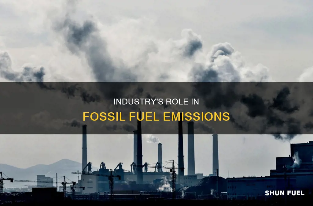 how much is industry responsible for fossil fuel emissions