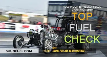 Mello Yello Top Fuel: Champion's Check Size