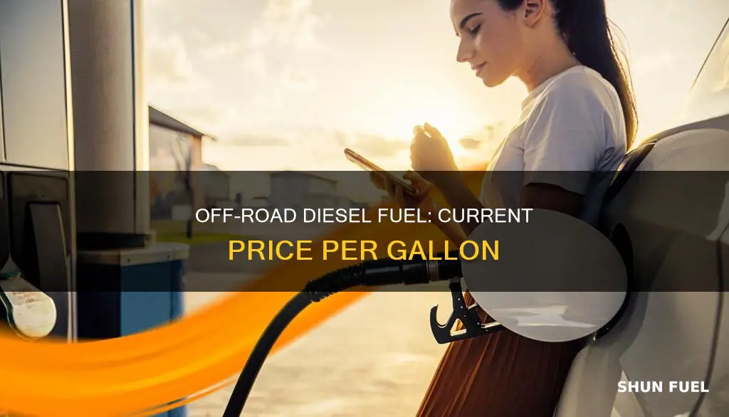 how much is off road diesel fuel per gallon