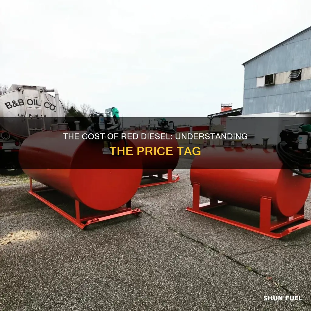 how much is red diesel fuel