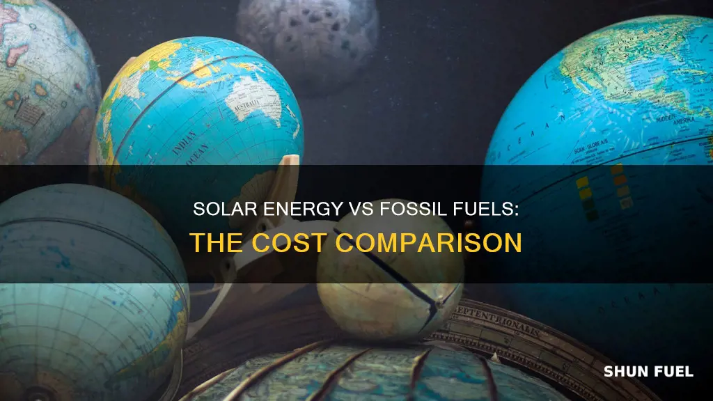 how much is solar energy compared to fossil fuels