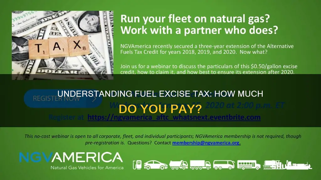 how much is the excise tax on fuel