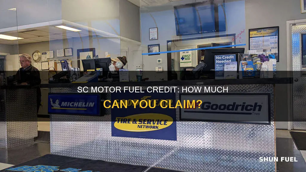 how much is the sc motor fuel credit