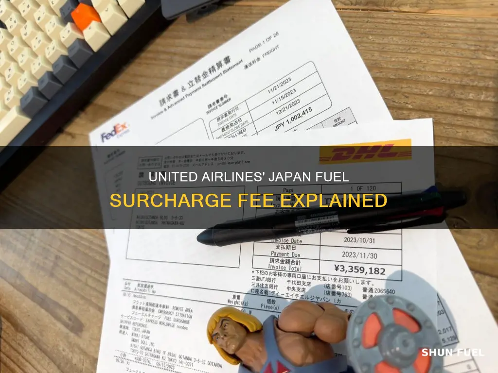 how much is united airlines international fuel surcharge to japan