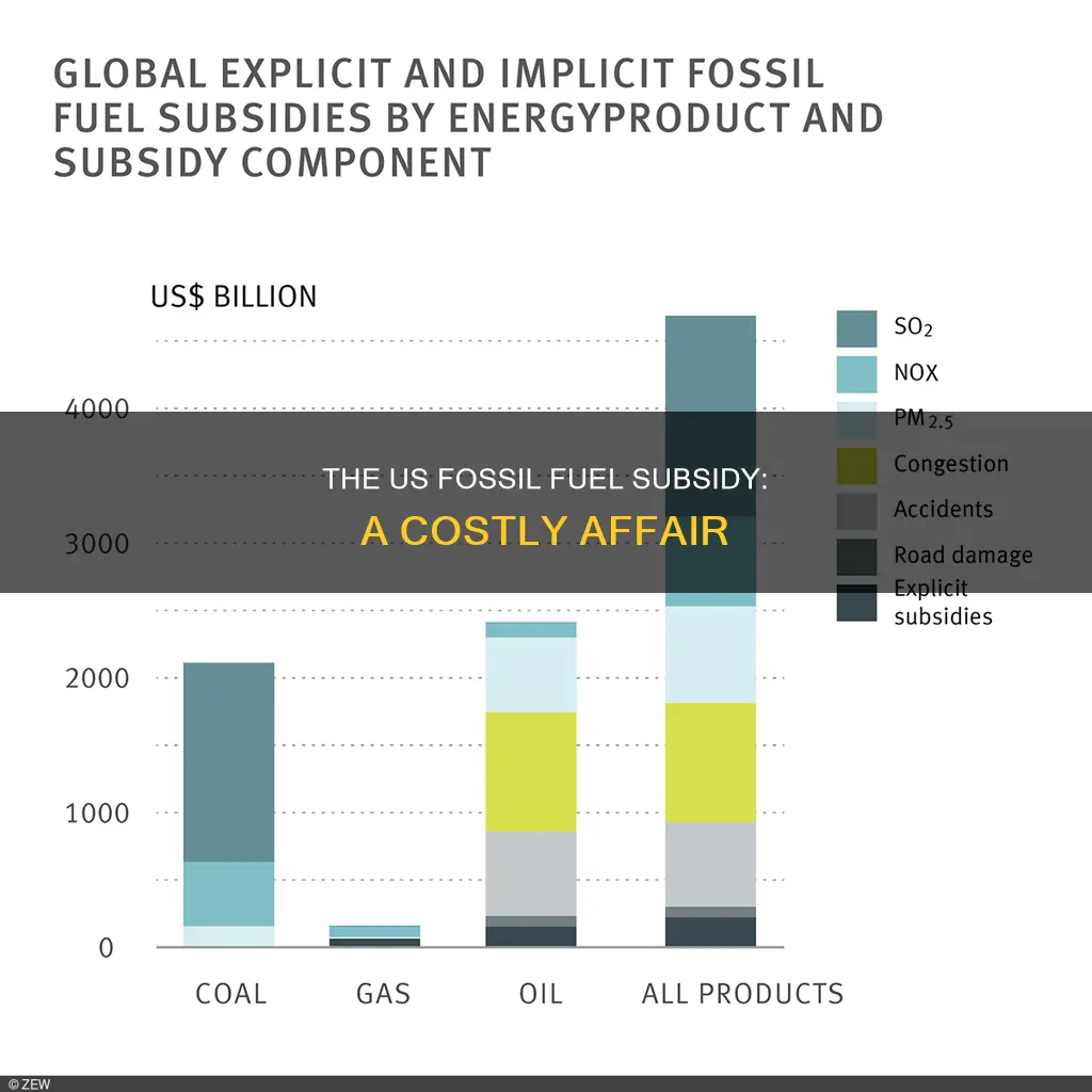 how much is us fossil fuel subsides