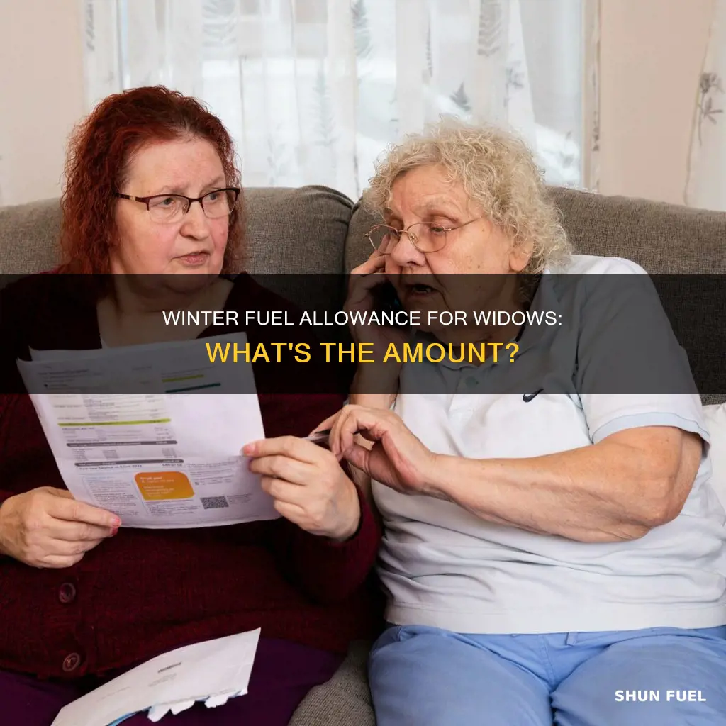 how much is winter fuel allowance for a widow