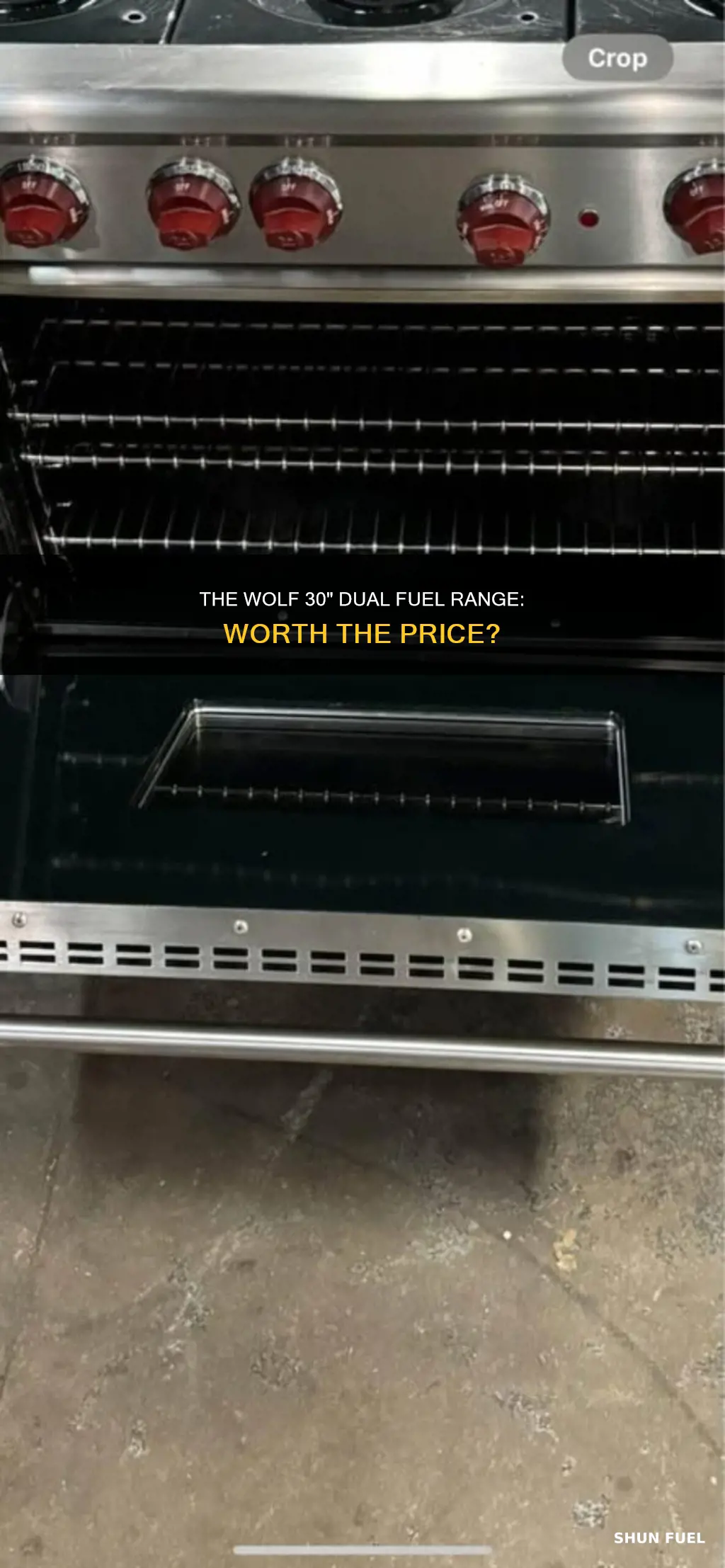how much is wolf dual fuel range 30