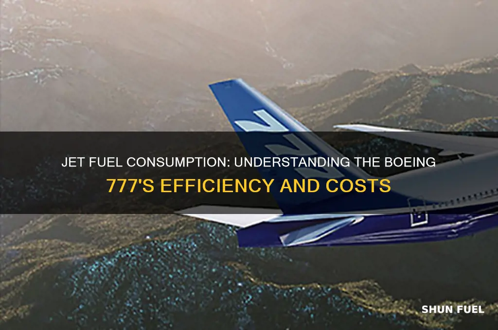 how much jet fuel does a 777 use