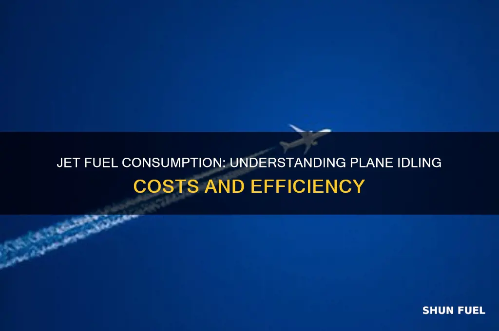 how much jet fuel does a plane use when idling
