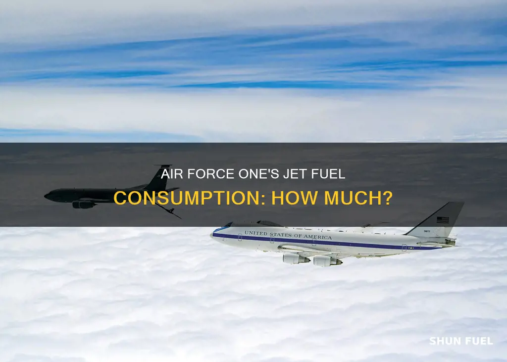 how much jet fuel does air force one use