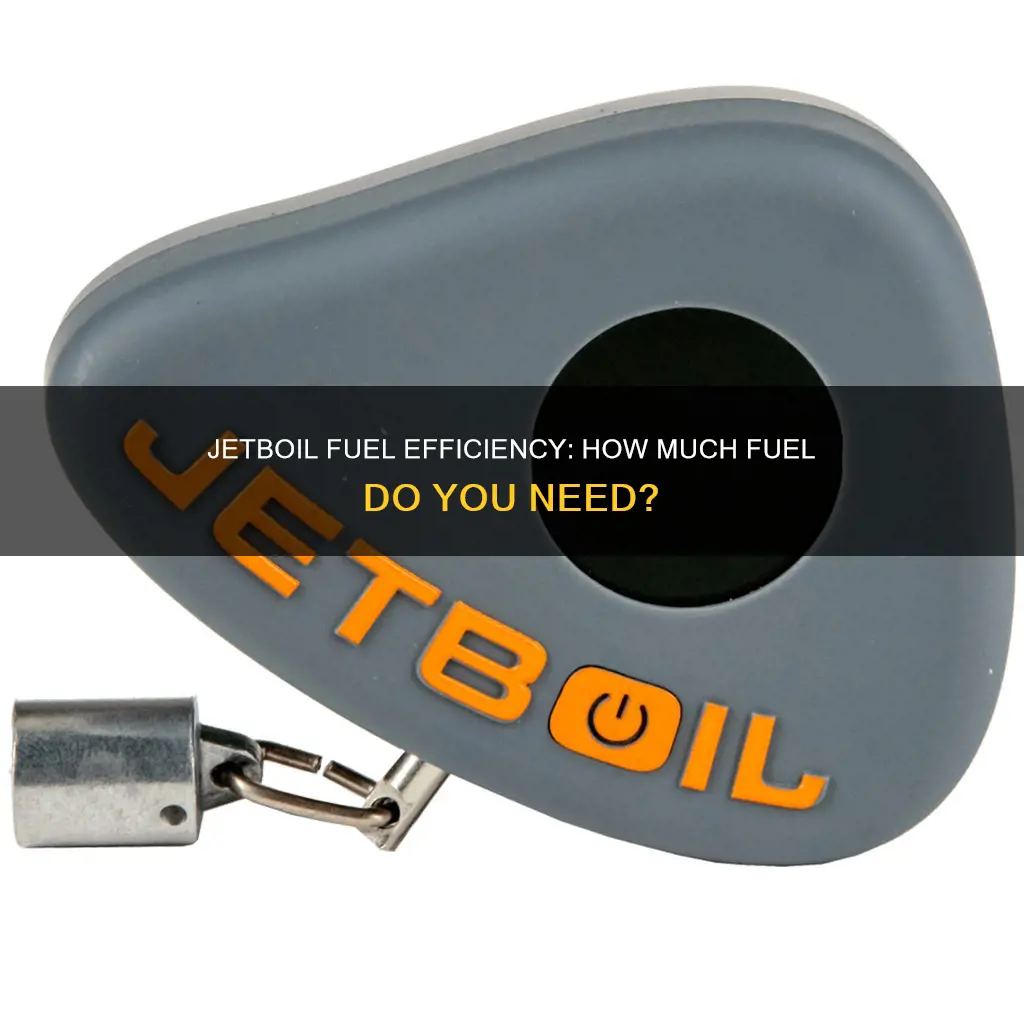 how much jetboil fuel do i need 230