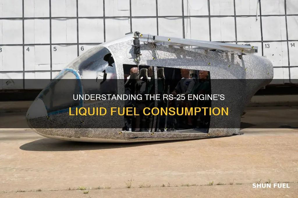 how much liquid fuel does rs25 burn