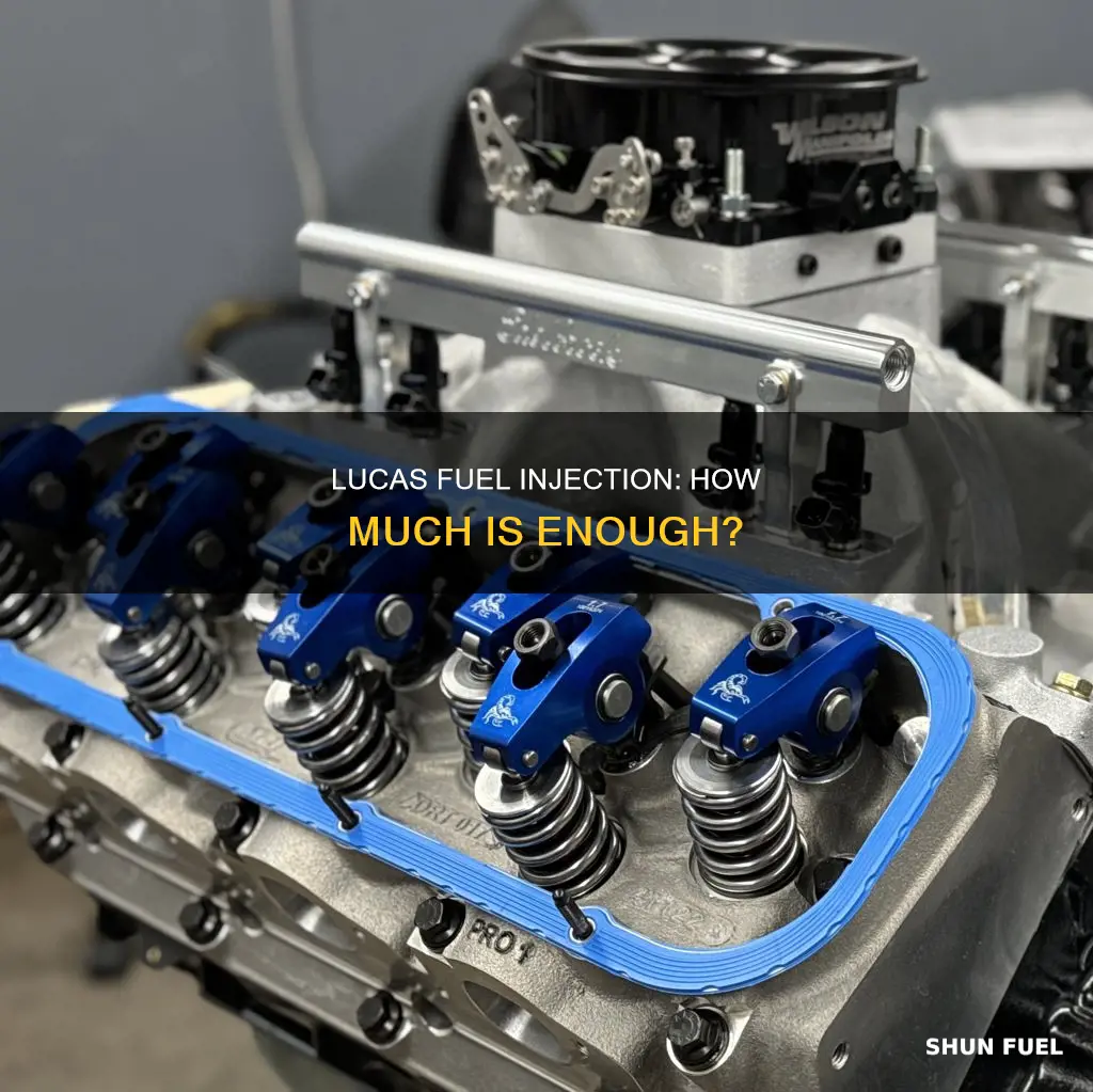 how much lucas fuel injection to use
