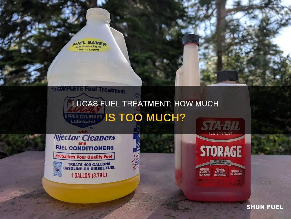 how much lucas fuel treatment can i add