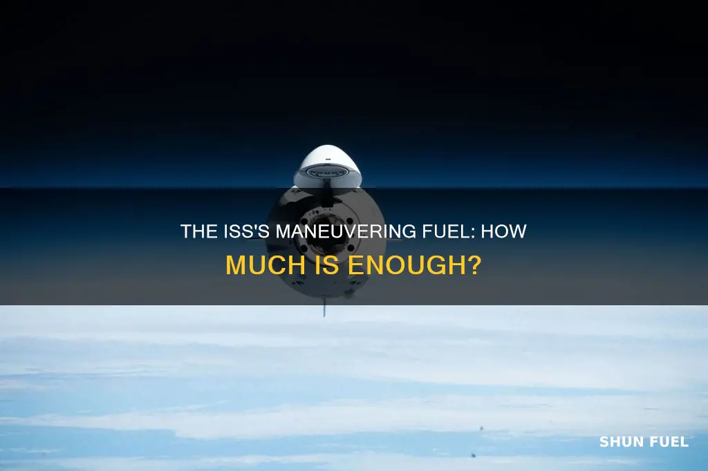 how much manuvering fuel does the iss have