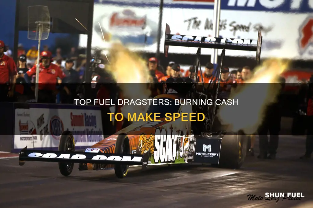 how much many gs top fuel dragster use