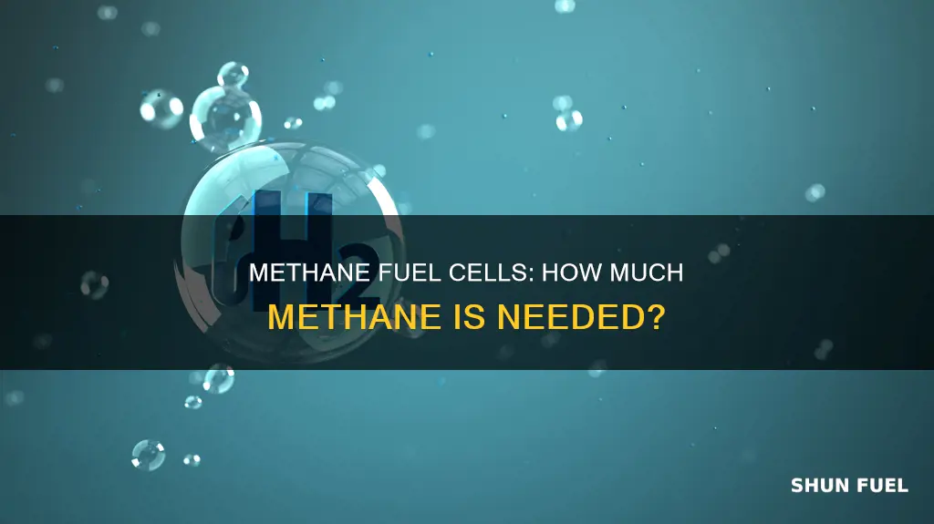 how much methane is needed for a fuel cell