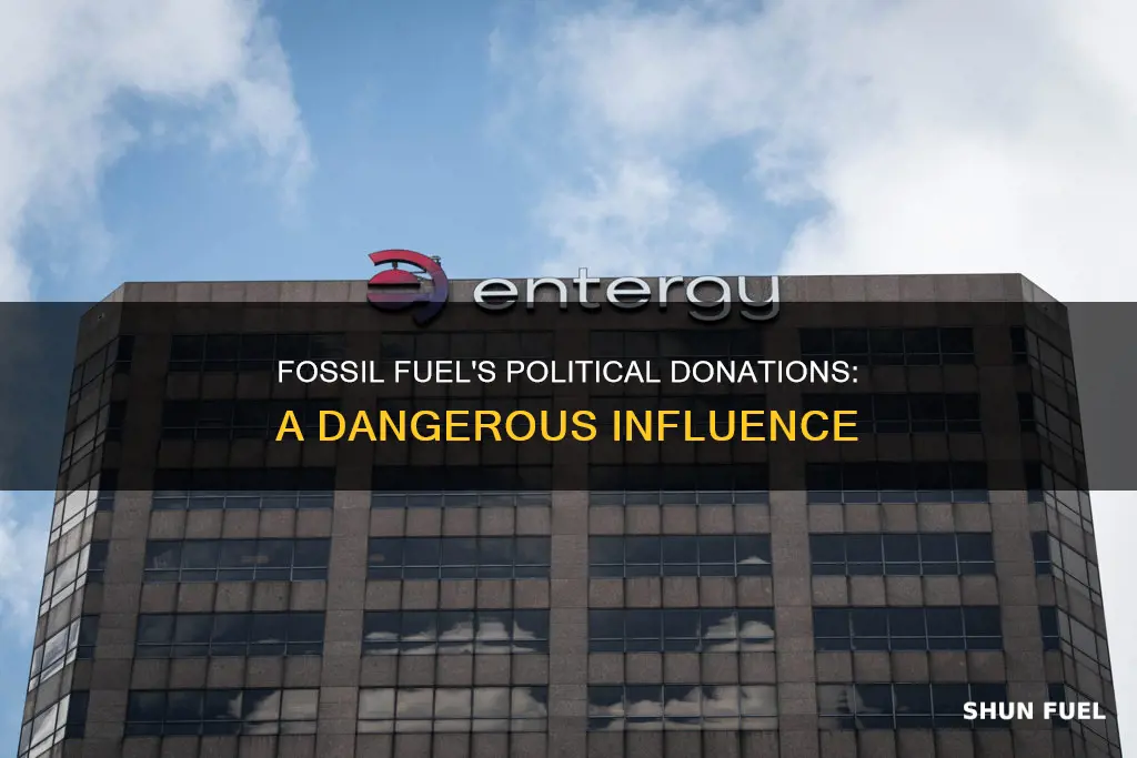 how much money does fossil fuel donate to politics