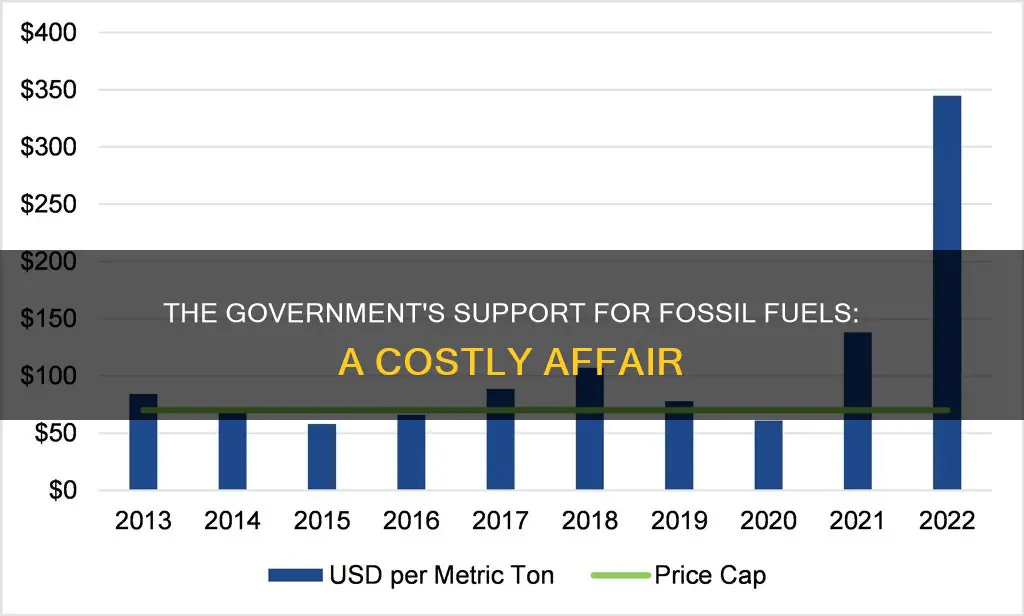 how much money does the government give to fossil fuels