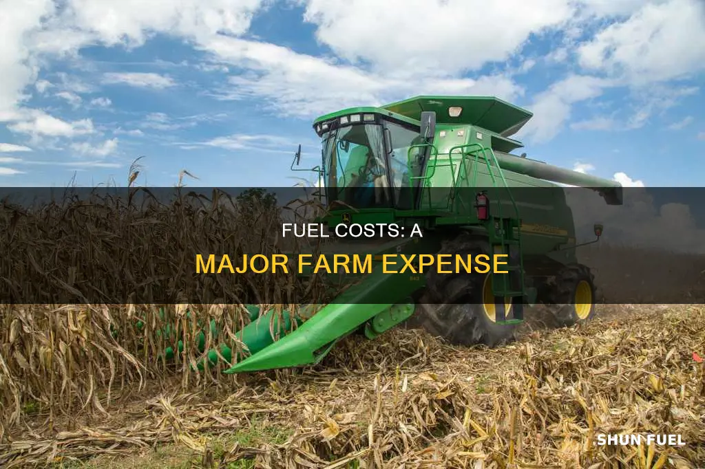 how much money is spent on fuel on a farm