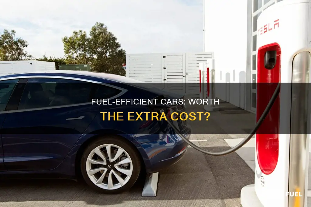 how much more expensive are fuel efficent cars