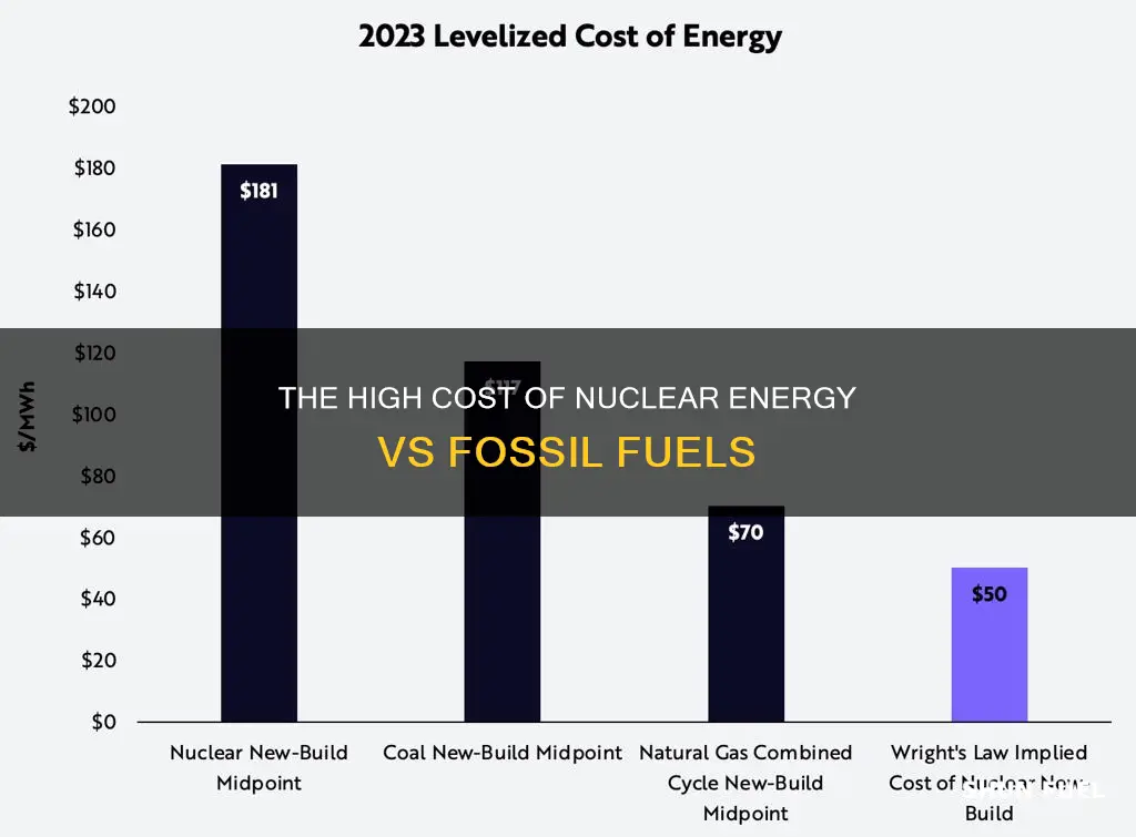 how much more expensive is nuclear energy than fossil fuels
